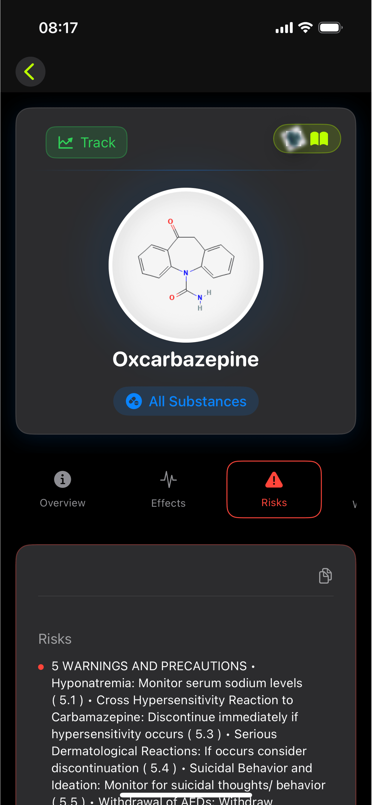 app screen content