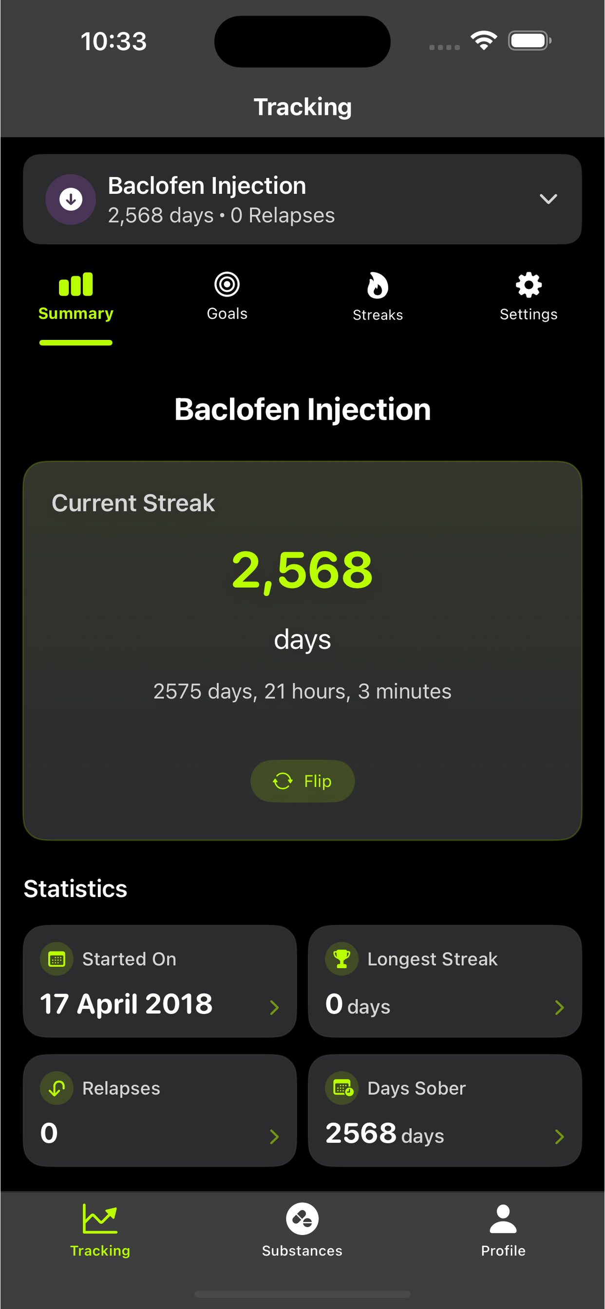 app screen content